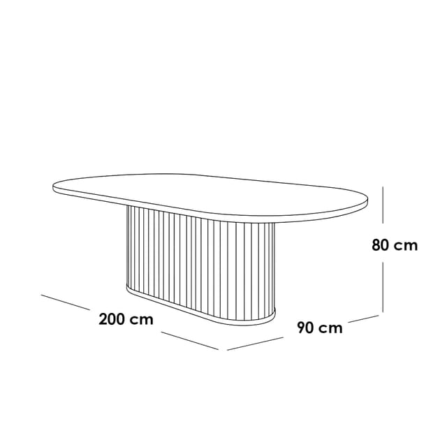 غرفة طعام خشب زان و كتان 7 قطع - بني و بيج