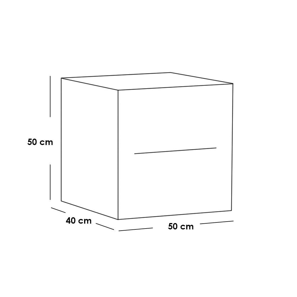 كومود ام دي اف بني - 50×50×40 سم — 2