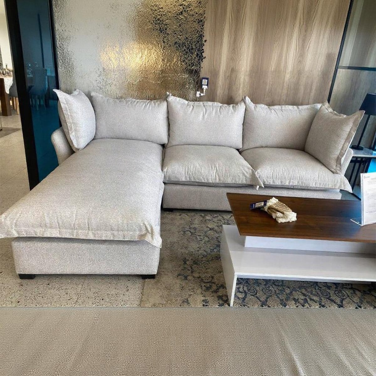 * 36" 180 كونتر خشب قهوة ترابيزة